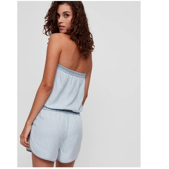 Aritzia Talula Sunday Best Cropsey White Blanc Romper NWT - Picture 8 of 11